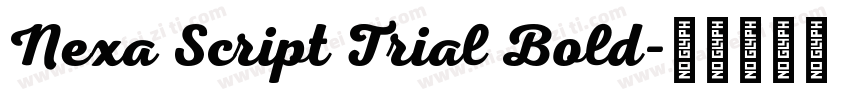 Nexa Script Trial Bold字体转换